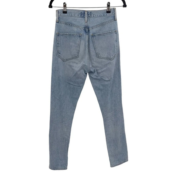 Agolde Jamie Jeans High Rise Classic Denim Shakedown Light Wash Blue Size 23 - Picture 6 of 11